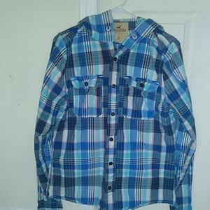 Hooded long sleeve Hollister shirt